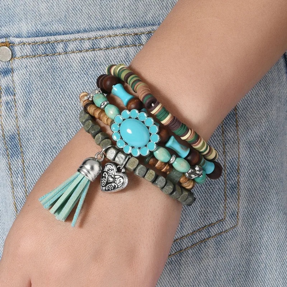 Boho Style Bracelet Set - Picture 2 of 4